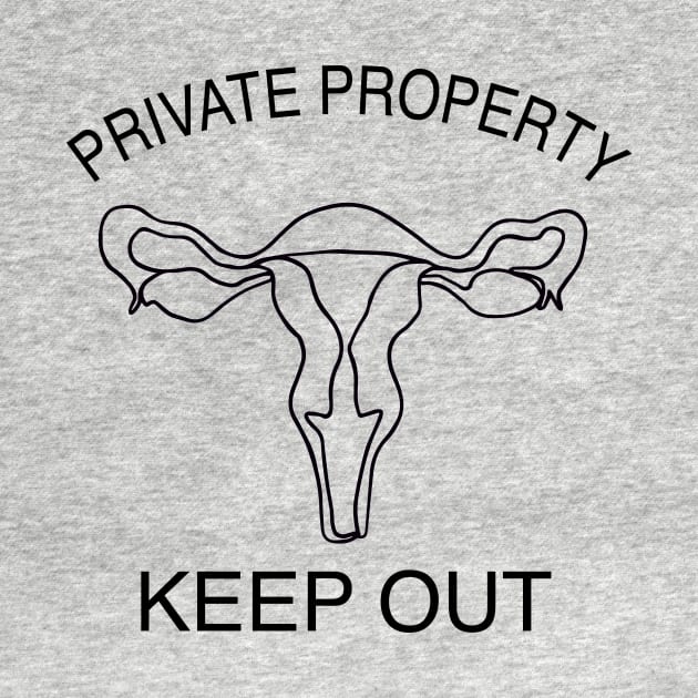 Private Property, keep out of my uterus by NickiPostsStuff